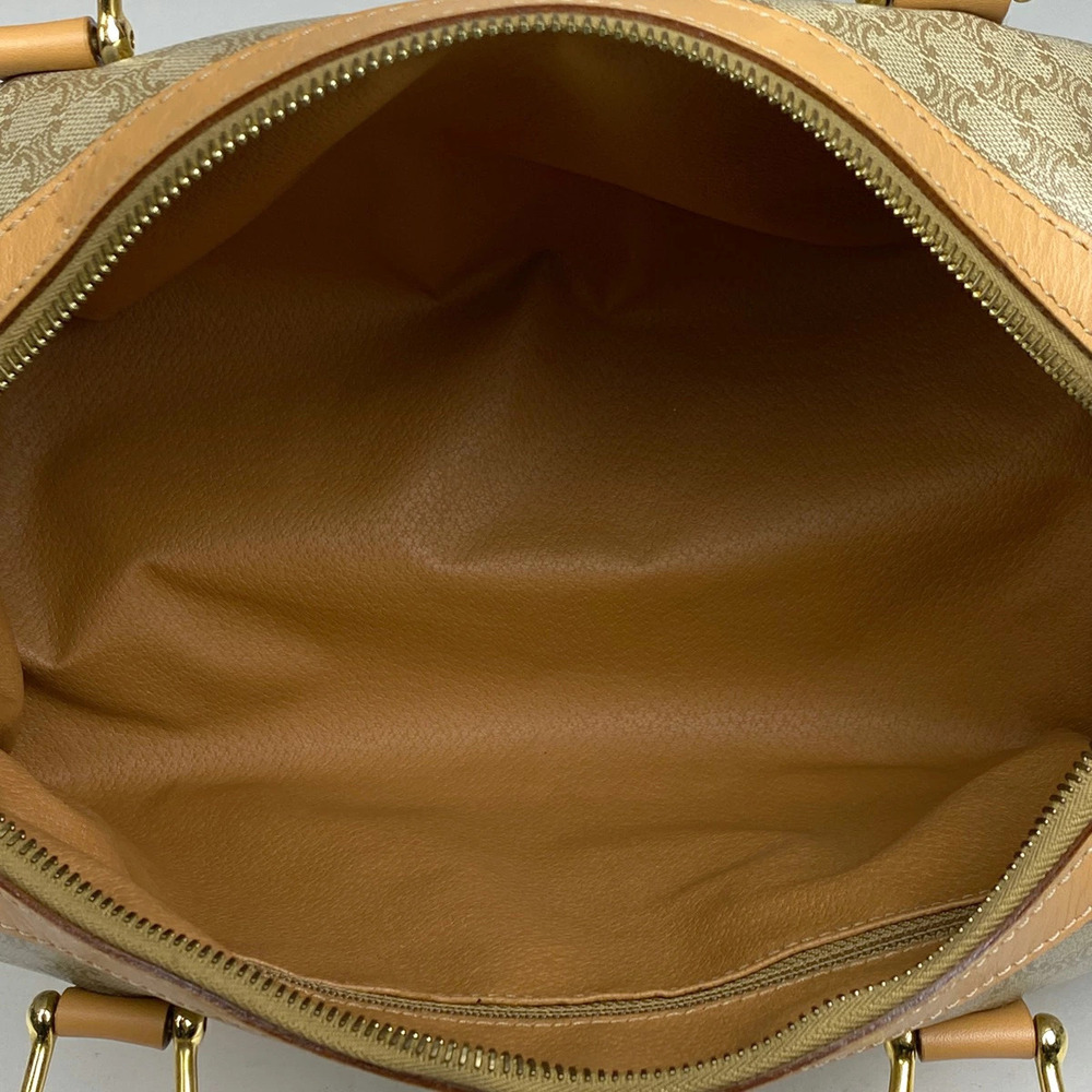 Celine Macadam handbag Boston bag all over logo canvas beige brown - Picture 6 of 6